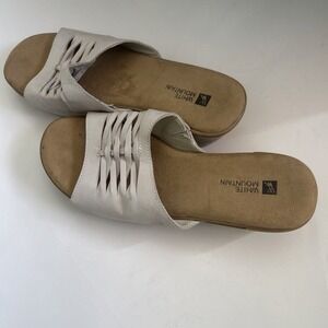 White Mountain Fable Off White Sandals Womens 9 M Open Toe NEW